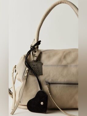 We The Free / Free People ~ Heart Lanyard Bag Charm 🖤 Black 🖤 NWT